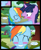 Size: 1280x1545 | Tagged: safe, artist:bigsnusnu, rainbow dash, twilight sparkle, pegasus, pony, unicorn, comic:dusk shine in pursuit of happiness, g4, apology, bird nest, blushing, bush, comic, dusk shine, female, forest, half r63 shipping, happy, kissing, lake, male, multicolored hair, nest, rainbow hair, rule 63, ship:duskdash, ship:twidash, shipping, shocked, straight, tree