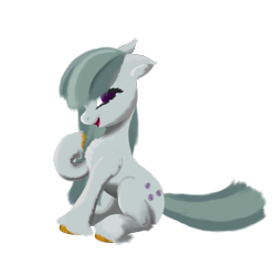 Size: 2160x2160 | Tagged: safe, artist:edenpegasus, marble pie, earth pony, pony, g4, high res, simple background, sitting, solo, transparent background