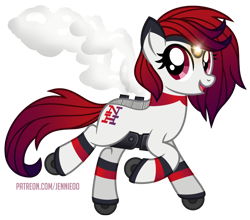 Size: 1000x880 | Tagged: safe, artist:jennieoo, oc, oc:new haven, earth pony, pony, happy, ponified, show accurate, simple background, smiling, solo, train, transparent background, vector
