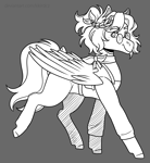 Size: 2200x2400 | Tagged: safe, artist:kikirdcz, oc, oc only, pegasus, pony, solo