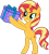 Size: 1024x1132 | Tagged: safe, artist:emeraldblast63, sunset shimmer, pony, unicorn, g4, g5, my little pony: tell your tale, nightmare roommate, spoiler:g5, spoiler:my little pony: tell your tale, spoiler:tyts01e04, bipedal, female, mare, present, reference, simple background, smiling, solo, standing on two hooves, transparent background