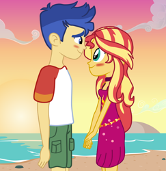 Size: 1156x1188 | Tagged: safe, artist:3d4d, flash sentry, sunset shimmer, human, equestria girls, equestria girls specials, g4, my little pony equestria girls: better together, my little pony equestria girls: spring breakdown, female, male, ship:flashimmer, shipping, straight