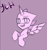 Size: 884x931 | Tagged: safe, artist:opal_radiance, oc, alicorn, earth pony, pegasus, pony, unicorn, blocky, commission, floating wings, lavender background, looking at you, open mouth, open smile, signature, simple background, smiling, smiling at you, solo, spread wings, wings, your character here