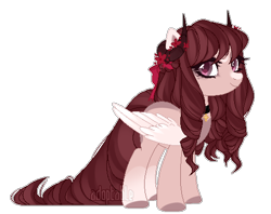 Size: 496x392 | Tagged: safe, artist:lissfoxz, oc, oc only, pegasus, pony, choker, colored hooves, eyelashes, female, mare, pegasus oc, simple background, solo, transparent background, wings