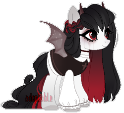 Size: 400x365 | Tagged: safe, artist:lissfoxz, oc, oc only, bat pony, pony, bat pony oc, bat wings, clothes, eyelashes, simple background, smiling, solo, transparent background, wings