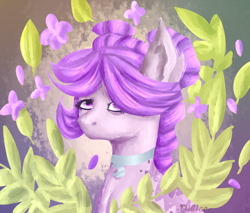 Size: 2000x1700 | Tagged: safe, artist:dillice, oc, oc only, earth pony, pony, bust, choker, earth pony oc, eyelashes, female, mare, solo