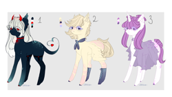 Size: 3266x1836 | Tagged: safe, artist:dillice, oc, oc only, earth pony, pony, unicorn, abstract background, clothes, earth pony oc, eyelashes, female, horn, horns, mare, unicorn oc