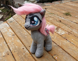 Size: 1450x1134 | Tagged: safe, artist:hippykat13, artist:sabokat, snuzzle, earth pony, pony, g1, g4, :p, craft, cute, fluffy hair, g1 to g4, generation leap, heart, heart eyes, irl, photo, plushie, tongue out, wingding eyes