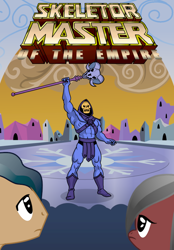 Size: 954x1369 | Tagged: safe, crystal pony, fanfic:skeletor master of the empire, g4, crystal empire, fanart, fanfic art, female, he-man and the masters of the universe, male, mare, skeletor, stallion