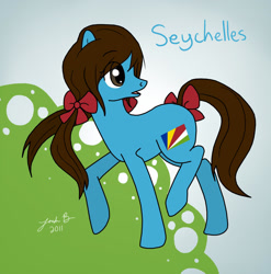 Size: 1695x1716 | Tagged: safe, artist:cisol, pony, female, hetalia, ponified, seychelles, solo