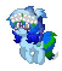 Size: 204x236 | Tagged: safe, oc, oc:altersmay earth, pegasus, pony, pony town, animated, boop, cute, earthbetes, female, flower, flower in hair, flying, gif, glasses, pixel art, planet ponies, ponified, round glasses, simple background, solo, transparent background, wings