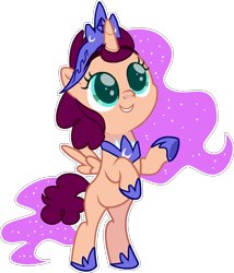 Size: 1004x1174 | Tagged: safe, artist:rickysocks, alicorn, pony, bipedal, crown, female, filly, foal, hoof shoes, jewelry, regalia, simple background, solo, transparent background