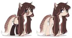 Size: 3865x2064 | Tagged: safe, artist:lissfoxz, oc, oc only, cat, cat pony, original species, pony, base used, clothes, duo, eyelashes, female, high res, mare, simple background, socks, sunglasses, transparent background