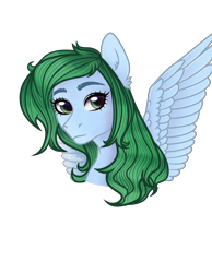 Size: 3800x4900 | Tagged: safe, artist:77jessieponygames77, oc, oc only, pegasus, pony, bust, eyelashes, female, mare, pegasus oc, simple background, solo, transparent background, wings