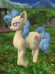 Size: 572x768 | Tagged: safe, oc, oc:bb-shay, earth pony, pony, open pony, 3d, game, second life, solo