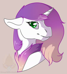 Size: 1280x1418 | Tagged: safe, artist:grumpygriffcreation, oc, pony, unicorn, bust, female, mare, portrait, solo