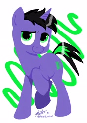 Size: 2480x3508 | Tagged: safe, artist:praisecastiel, oc, oc only, oc:frequency wavelength, pony, unicorn, high res, simple background, solo, white background