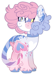 Size: 623x886 | Tagged: safe, artist:sunfloweret, oc, oc:cotton fuzz, earth pony, pony, base used, female, kinsona, mare, simple background, solo, transparent background