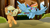 Size: 6324x3584 | Tagged: safe, artist:enviaart, applejack, rainbow dash, earth pony, pegasus, pony, fall weather friends, g4, absurd resolution, cute, dashabetes, dreamworks face, duo, duo female, female, flying, forest, grin, jackabetes, leaves, mare, running, running of the leaves, smiling, spread wings, tree, wings