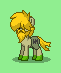 Size: 61x73 | Tagged: safe, artist:dematrix, pony, pony town, beard, clothes, facial hair, green background, male, metal slug, moustache, p.o.w, pants, picture for breezies, pixel art, ponified, prisoner of war, simple background, solo, stallion