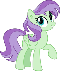 Size: 2785x3314 | Tagged: safe, artist:starcollider, violet twirl, pegasus, pony, g4, .svg available, background pony, female, folded wings, friendship student, full body, high res, hooves, mare, open mouth, open smile, raised hoof, simple background, smiling, solo, standing, svg, transparent background, vector, wings