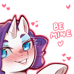 Size: 1159x1159 | Tagged: safe, artist:cold-blooded-twilight, rarity, pony, unicorn, blushing, dialogue, eyeshadow, female, heart, looking at you, makeup, mare, simple background, smiling, solo, transparent background, underhoof