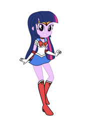 Size: 3035x4299 | Tagged: safe, artist:rollyagami02, twilight sparkle, human, equestria girls, g4, clothes, clothes swap, cosplay, costume, sailor moon (series), simple background, solo, white background