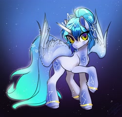 Size: 3600x3458 | Tagged: safe, artist:opalacorn, oc, oc only, alicorn, pony, alicorn oc, high res, horn, solo, wings