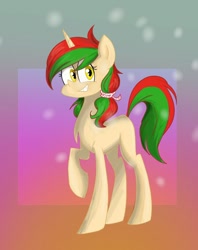 Size: 478x604 | Tagged: safe, artist:лиза меняйлова, oc, pony, unicorn, belarus, female, nation ponies, ponified, solo