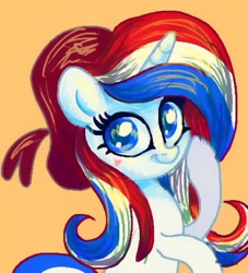 Size: 549x604 | Tagged: safe, artist:вика кот, oc, oc only, pony, unicorn, france, nation ponies, ponified, solo