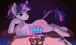 Size: 2048x1219 | Tagged: safe, artist:zpdea, twilight sparkle, pony, unicorn, g4, card game, female, hearthstone, mare, raised tail, solo, tail, unicorn twilight, warcraft