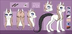 Size: 8362x4021 | Tagged: safe, artist:shkura2011, oc, oc:cherry, earth pony, pony, absurd resolution, female, mare, reference sheet, solo