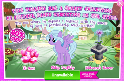 Size: 1038x679 | Tagged: safe, gameloft, fond feather, pegasus, pony, g4, advertisement, costs real money, female, gem, introduction card, mare, sale