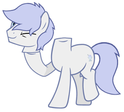 Size: 1920x1728 | Tagged: safe, artist:motownwarrior01, oc, oc only, oc:silver sherbet, dullahan, earth pony, pony, cute, detachable head, disembodied head, earth pony oc, happy, headless, hoof hold, male, modular, one eye closed, simple background, smiling, stallion, transparent background, wink