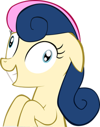 Size: 2180x2751 | Tagged: safe, artist:gusteaureeze, bon bon, sweetie drops, earth pony, pony, g4, female, high res, insanity face, mare, simple background, solo, transparent background, vector