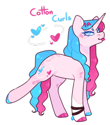 Size: 952x1078 | Tagged: safe, artist:jaysey, oc, oc only, oc:cotton curls, pony, unicorn, bracelet, female, hooves, jewelry, mare, multicolored hooves, offspring, parent:fancypants, parent:rarity, parents:raripants, simple background, solo, tongue out, transparent background