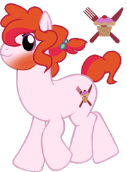 Size: 884x1200 | Tagged: dead source, safe, artist:dilfistic, oc, oc only, oc:small cupcake, earth pony, pony, base used, earth pony oc, male, next generation, raised hoof, simple background, solo, stallion, transparent background