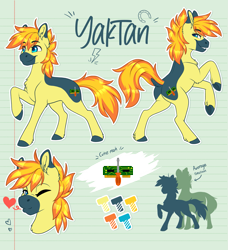 Size: 2481x2721 | Tagged: safe, artist:silkensaddle, oc, oc:yaktan, earth pony, pony, butt, high res, plot, reference sheet