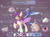 Size: 2683x2000 | Tagged: safe, artist:twinkling, oc, oc only, oc:sunset cloudy, bat pony, ice phoenix, original species, phoenix, pony, colored ear fluff, cute, cute little fangs, ear fluff, fangs, female, glasses, high res, mare, pet, red eyes, reference sheet, slit pupils, solo