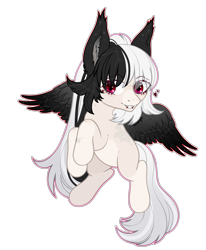 Size: 2225x2696 | Tagged: safe, artist:strangle12, oc, oc only, pegasus, pony, base used, ear fluff, eyelashes, female, high res, mare, pegasus oc, rearing, simple background, smiling, solo, spread wings, transparent background, wings
