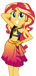Size: 2062x4300 | Tagged: safe, artist:keronianniroro, edit, sunset shimmer, equestria girls, equestria girls series, forgotten friendship, bag, bare shoulders, belly button, bikini, clothes, female, freckles, geode of empathy, grin, hand on head, hand on hip, handbag, high res, looking at you, magical geodes, midriff, peppered bacon, sarong, shoulder freckles, simple background, sleeveless, smiling, smiling at you, solo, stomach, sunset selfie, swimsuit, transparent background, vector