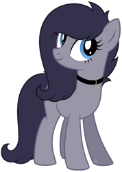 Size: 2065x2903 | Tagged: safe, artist:cayfie, oc, oc only, earth pony, pony, bell, bell choker, choker, female, high res, mare, simple background, transparent background, vector