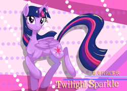 Size: 1581x1138 | Tagged: safe, artist:rily, twilight sparkle, alicorn, pony, g4, jumping, magic, older, older twilight, purple eyes, smiling, twilight sparkle (alicorn)