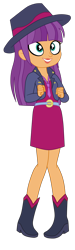 Size: 1086x3608 | Tagged: safe, artist:gmaplay, ginger owlseye, human, equestria girls, g4, alternate clothes, background human, fedora, hat, simple background, solo, transparent background