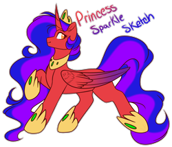 Size: 1634x1401 | Tagged: safe, artist:purplegrim40, oc, oc only, alicorn, pony, alicorn oc, crown, female, hoof shoes, horn, jewelry, mare, peytral, raised hoof, regalia, simple background, smiling, transparent background, wings