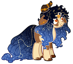 Size: 1365x1189 | Tagged: safe, artist:toffeelavender, oc, oc only, earth pony, pony, base used, constellation, constellation hair, earth pony oc, ethereal mane, eyelashes, female, floppy ears, mare, simple background, smiling, solo, starry mane, transparent background