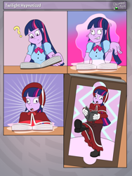 Size: 1800x2400 | Tagged: safe, artist:domedvortex, twilight sparkle, human, equestria girls, g4, caroling, clothes, hypnosis, hypnotized, long dress, long skirt, skirt, solo, twilight sparkle (alicorn)