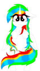 Size: 1440x2560 | Tagged: safe, artist:poncutes, oc, oc only, oc:poncutes, alicorn, pony, bipedal, chest fluff, cute, ear fluff, floppy ears, looking at you, ocbetes, original character do not steal, simple background, solo, transparent background