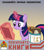 Size: 709x812 | Tagged: safe, artist:bodyashkin, edit, twilight sparkle, pony, unicorn, g4, book, cyrillic, hammer and sickle, librarian, poster, propaganda, propaganda poster, russian, soviet, translated in the description, unicorn twilight