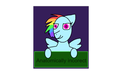 Size: 1095x657 | Tagged: safe, artist:wonderwolf51, rainbow dash, original species, g4, anatomically incorrect, multicolored hair, spread wings, wings